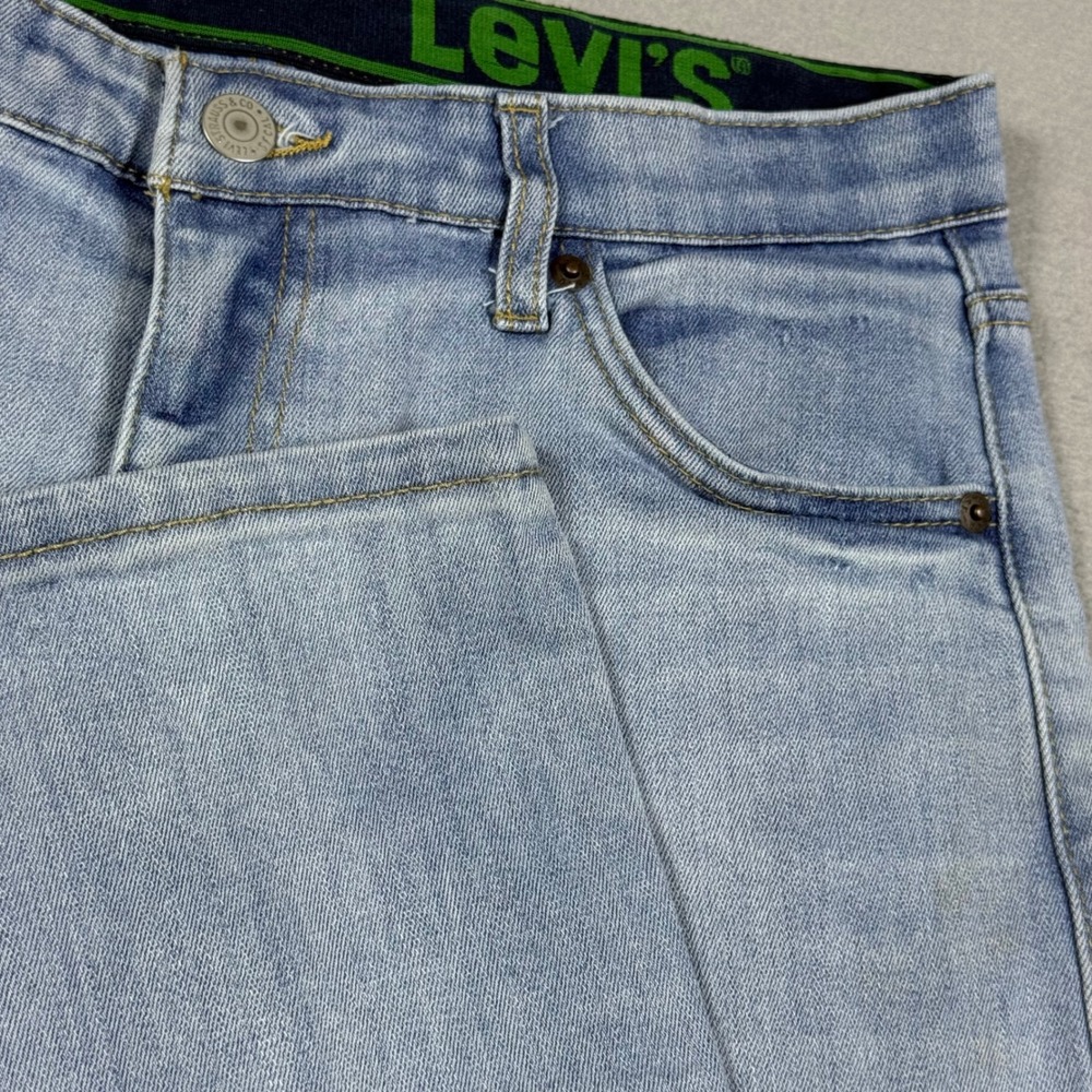 Levis 511 Slim Fit Light Wash Denim Jeans Boys Size 18 Regular W29 L31